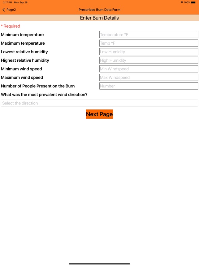 Prescribed Burn Entry Form screenshot 5 of 14