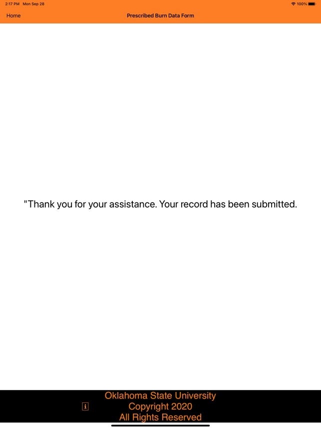 Prescribed Burn Entry Form screenshot 7 of 14