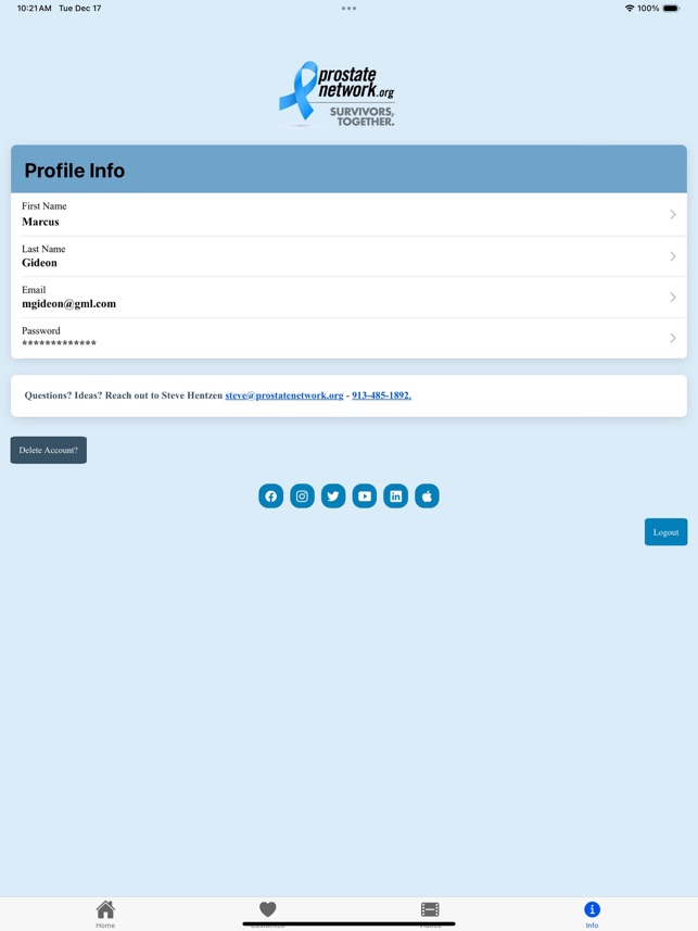 Prostate Network screenshot 7 of 25