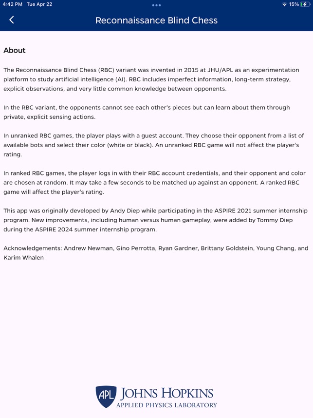 Reconnaissance Blind Chess screenshot 1 of 7