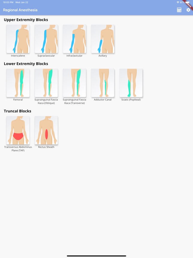 Regional Anesthesia Reference screenshot 3 of 9