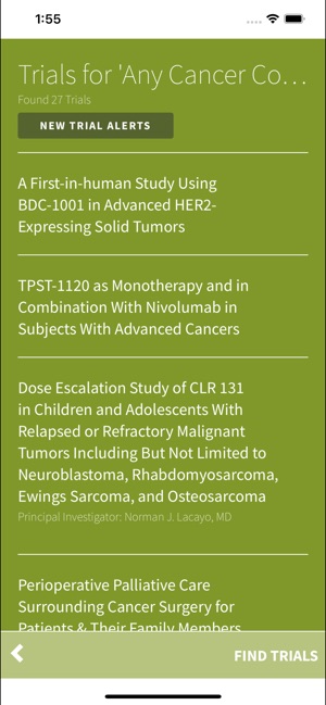 SCI Cancer Clinical Trials screenshot 4 of 10