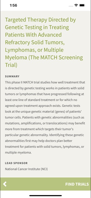 SCI Cancer Clinical Trials screenshot 5 of 10
