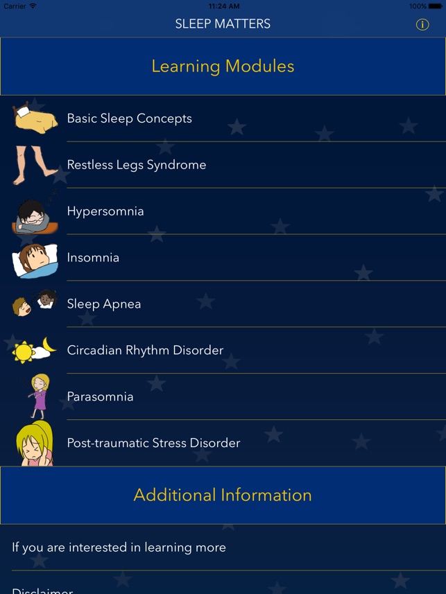 SleepMatters - animated educational modules on sleep disorders screenshot 6 of 10