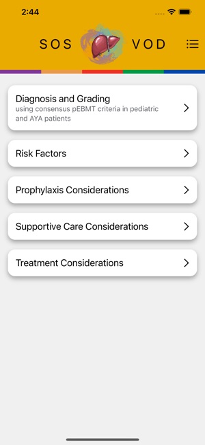 SOS/VOD Diagnosis and Grading screenshot 1 of 18
