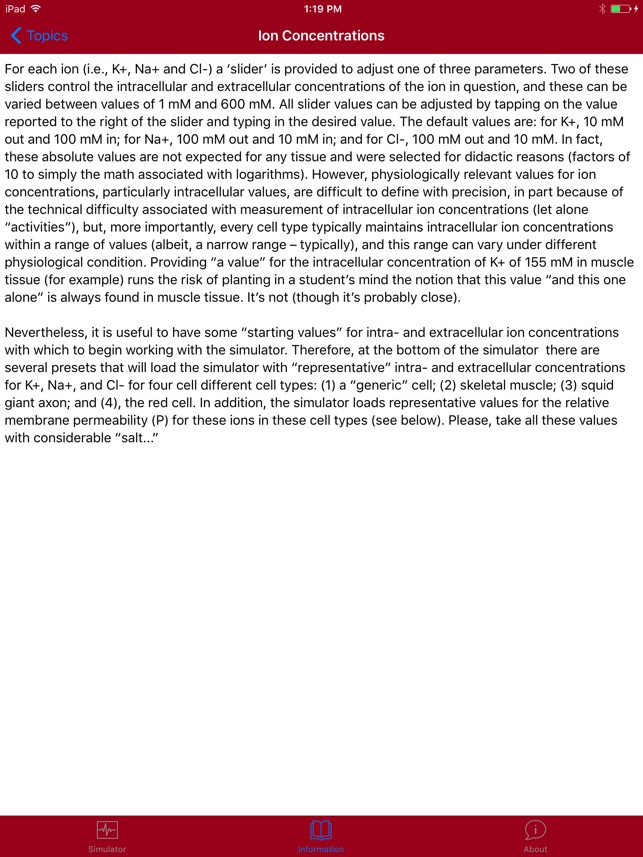 The Nernst/Goldman Equation Simulator screenshot 5 of 10