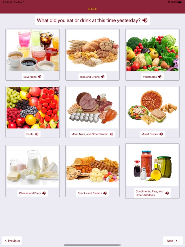UMN EFNEP Nutrition Tracker screenshot 3 of 3