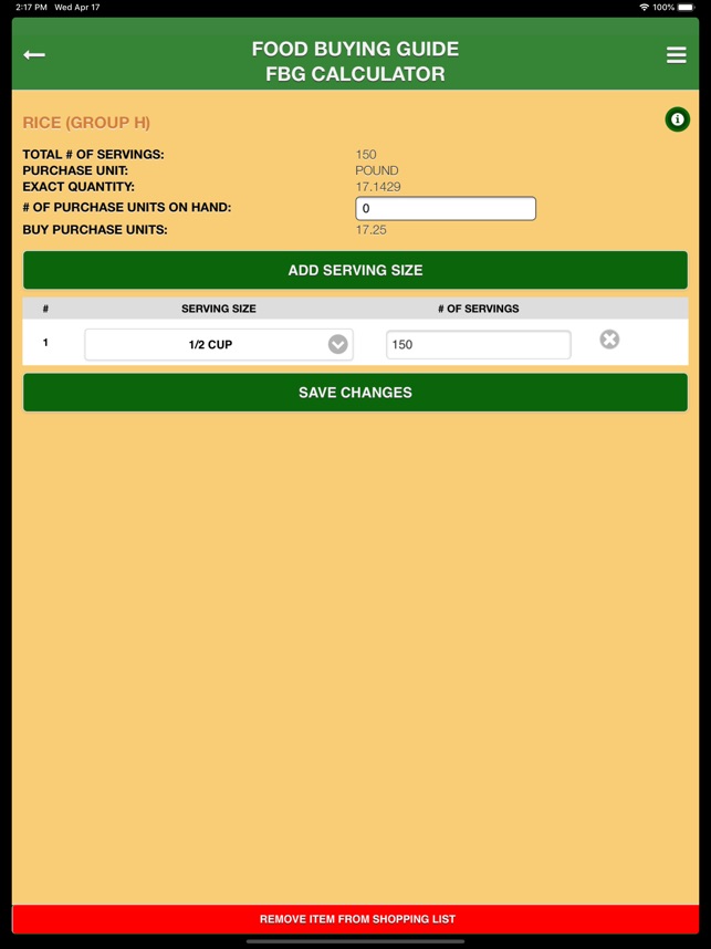 USDA FBG screenshot 7 of 32