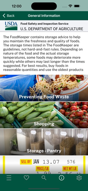 USDA FoodKeeper screenshot 12 of 35