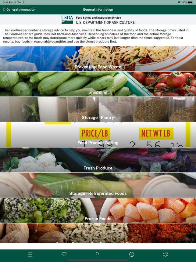 USDA FoodKeeper screenshot 5 of 35