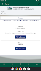 USDA FoodKeeper screenshot 24 of 35