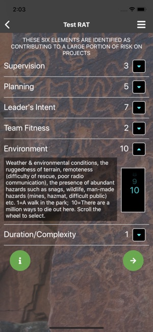 USFS Risk Calculator screenshot 12 of 23