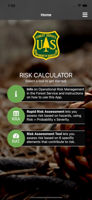 USFS Risk Calculator screenshot 6 of 23