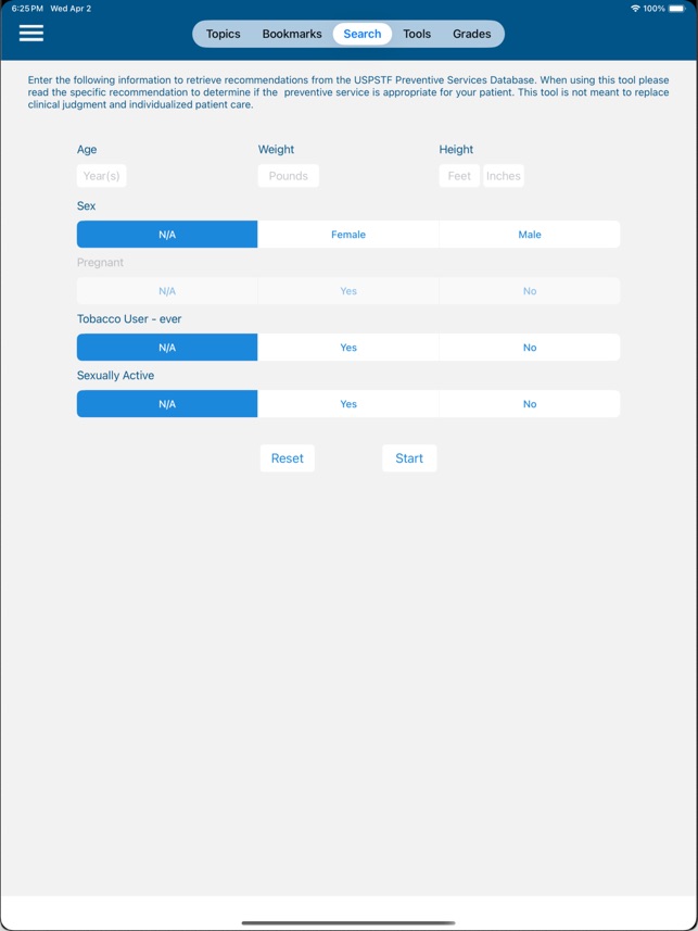 USPSTF Prevention TaskForce screenshot 1 of 15