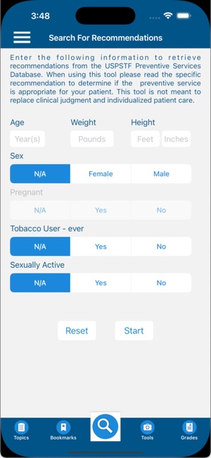 USPSTF Prevention TaskForce screenshot 6 of 15