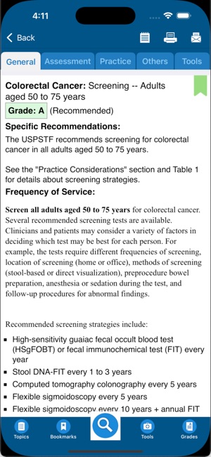 USPSTF Prevention TaskForce screenshot 8 of 15