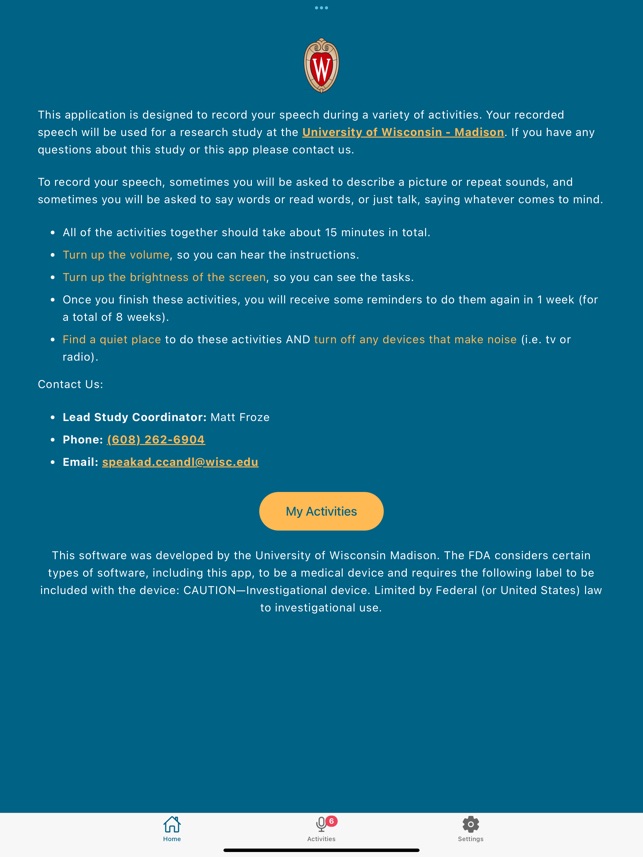 UW TalkTracker screenshot 1 of 6
