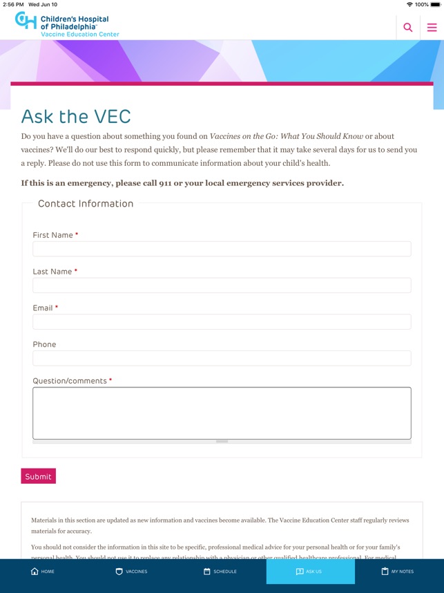 Vaccines on the Go screenshot 8 of 42