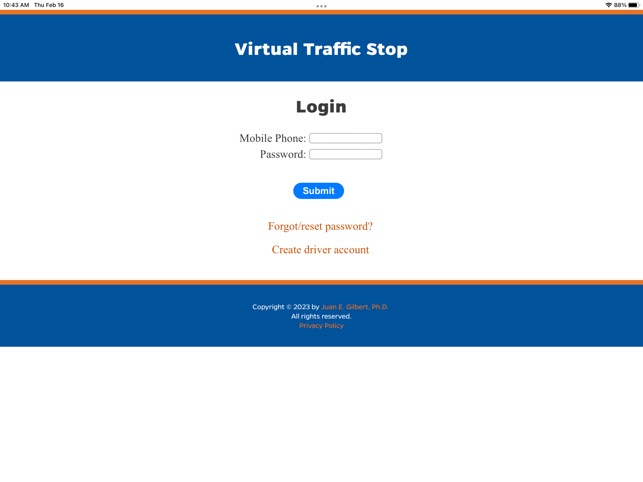 Virtual Traffic Stop screenshot 1 of 32