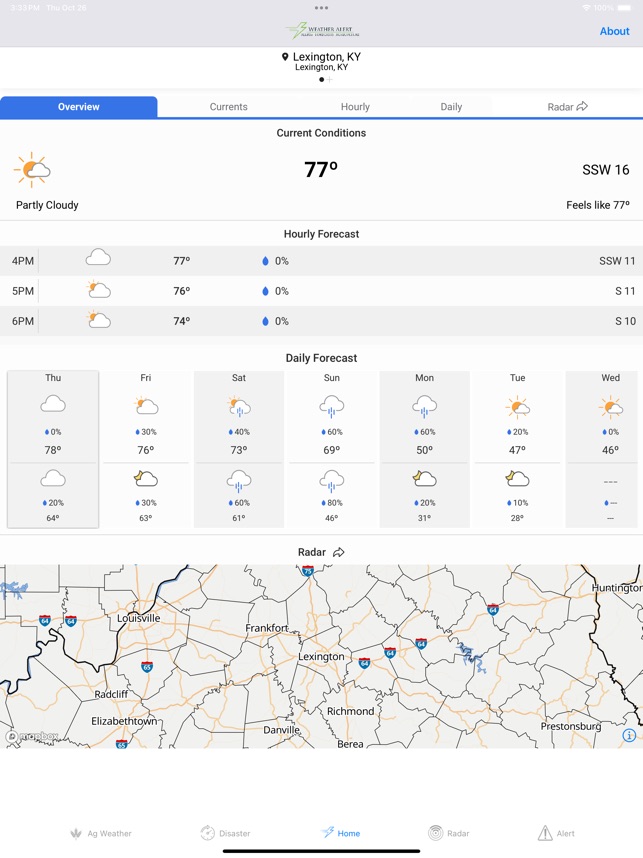Weather Alert App screenshot 1 of 20