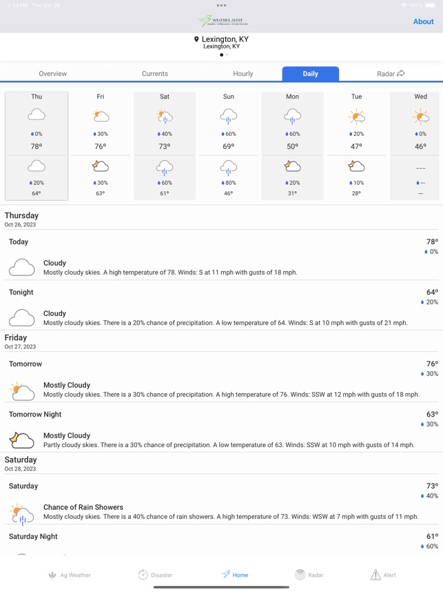Weather Alert App screenshot 5 of 20