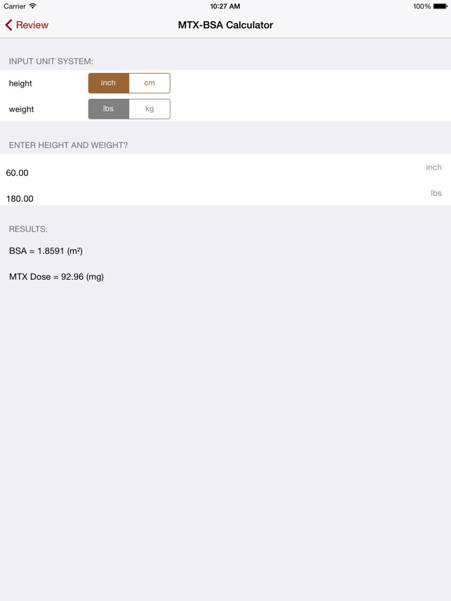 WUSM OB Calc screenshot 4 of 10