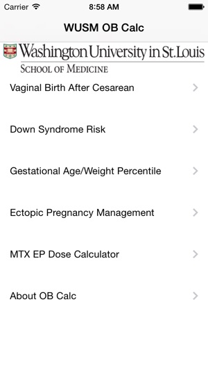WUSM OB Calc screenshot 6 of 10