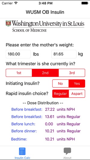 WUSM OB Insulin screenshot 5 of 6