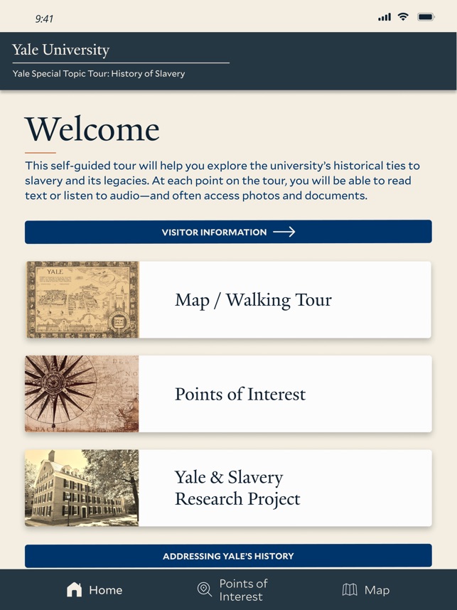 Yale Tour: History of Slavery screenshot 1 of 20